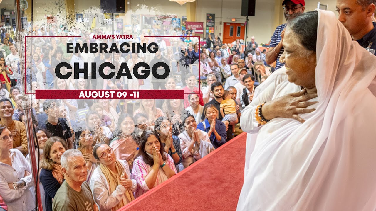 Global Spring of Love: Amma’s Yatra 2024 – Highlights from Chicago, USA – Aug 09 -11