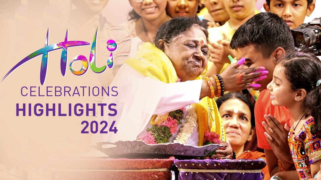 Holi with Amma – Highlights 2024 – Amritapuri